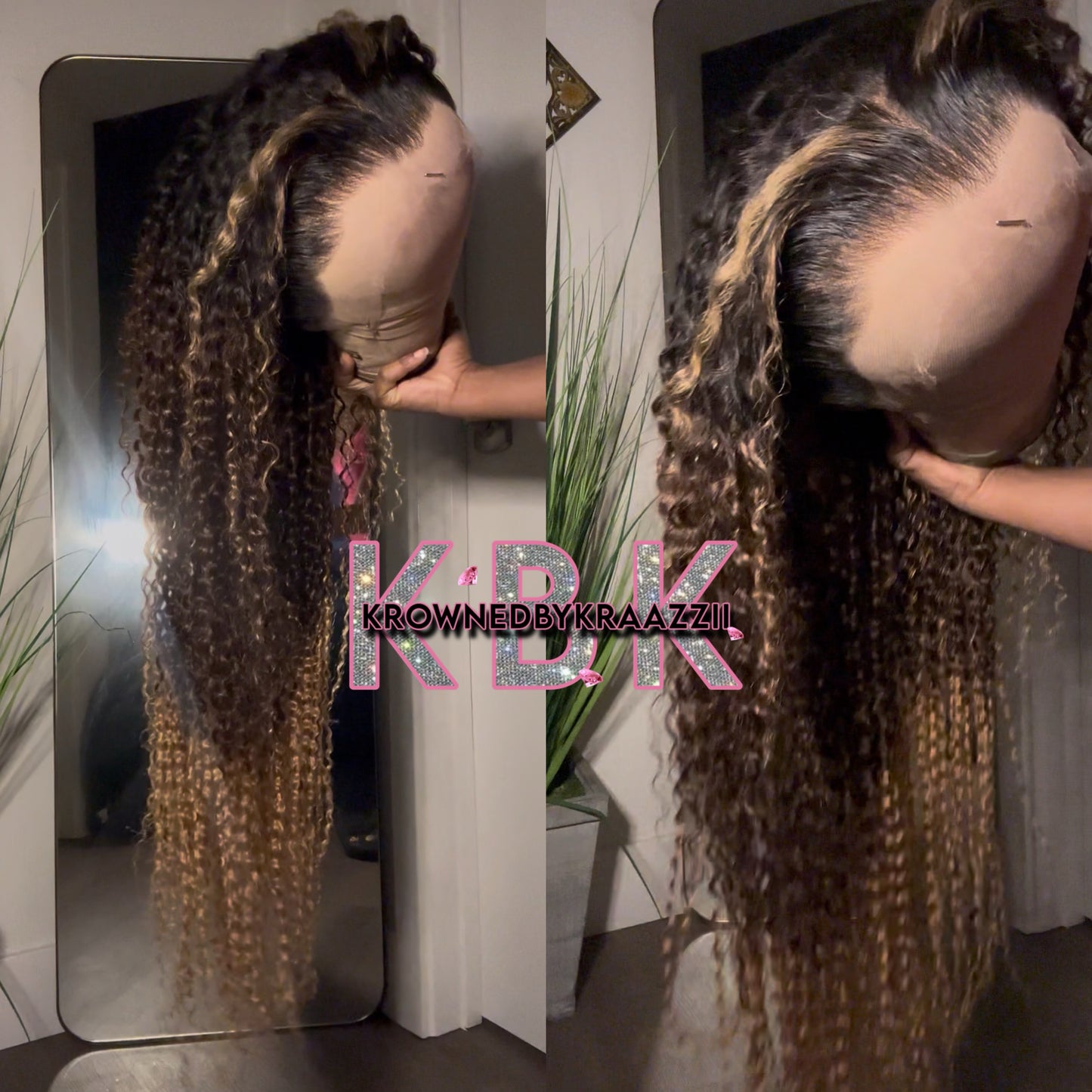 NEW 13x6 HD Deep Curly “Baddie Ombré” 3-Tone Frontal Wig