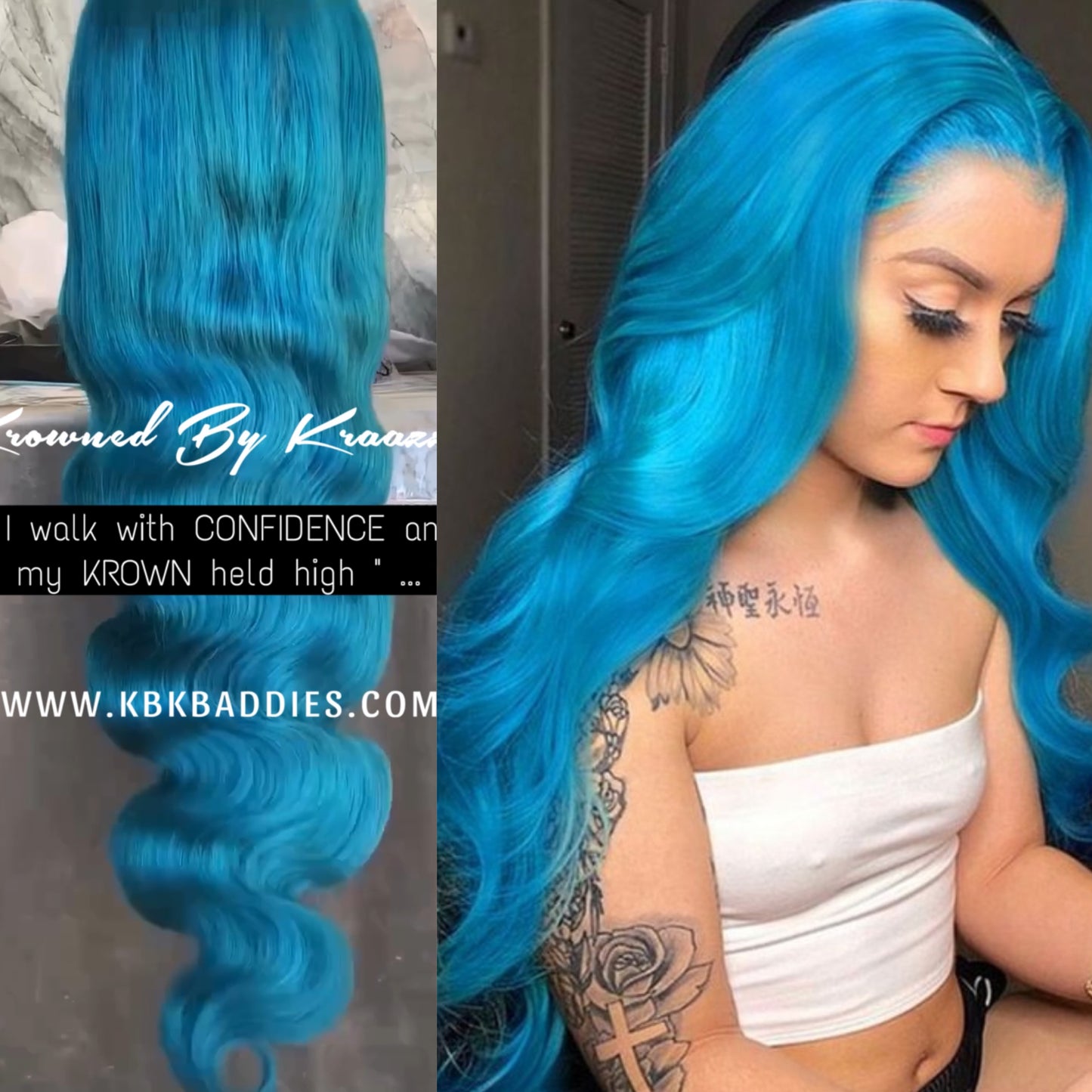 NEW 13x6 HD “Ocean Blue” Bodywave Frontal Wig