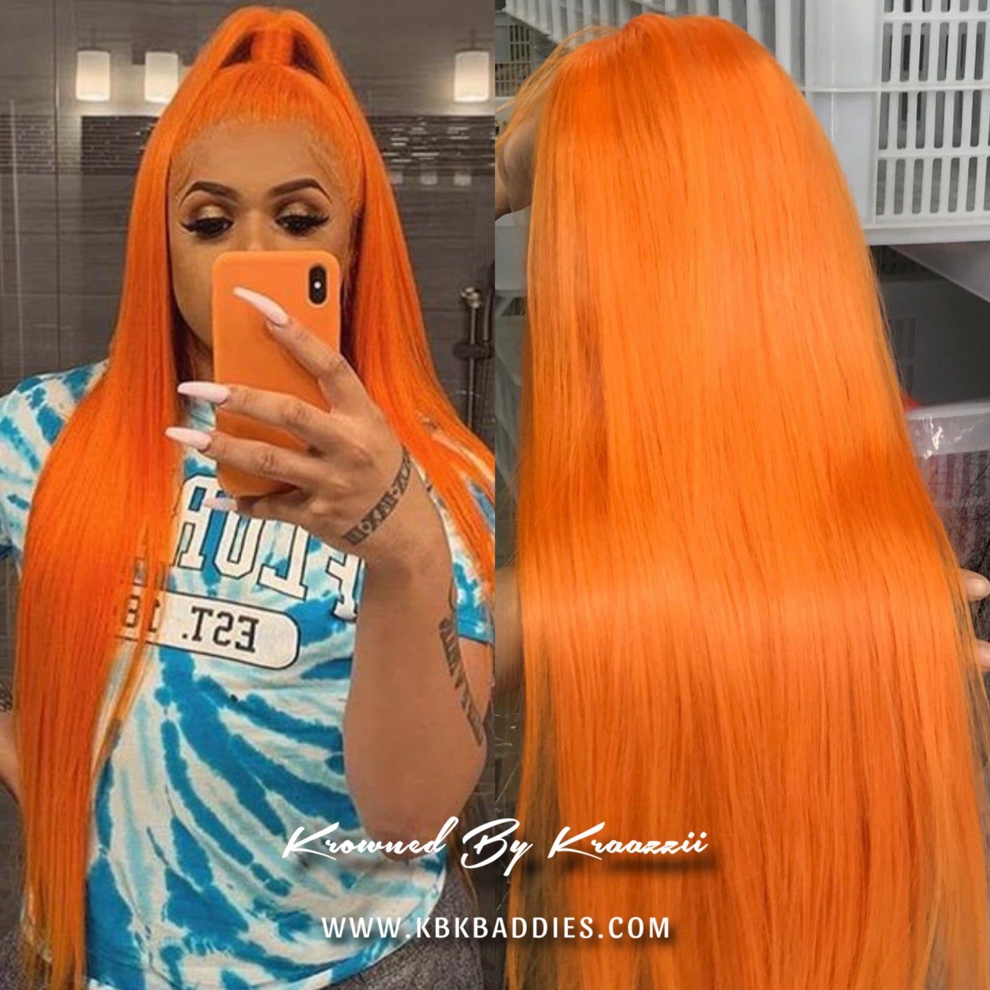NEW 13x6 HD Straight “Orange Fanta” Frontal Wig
