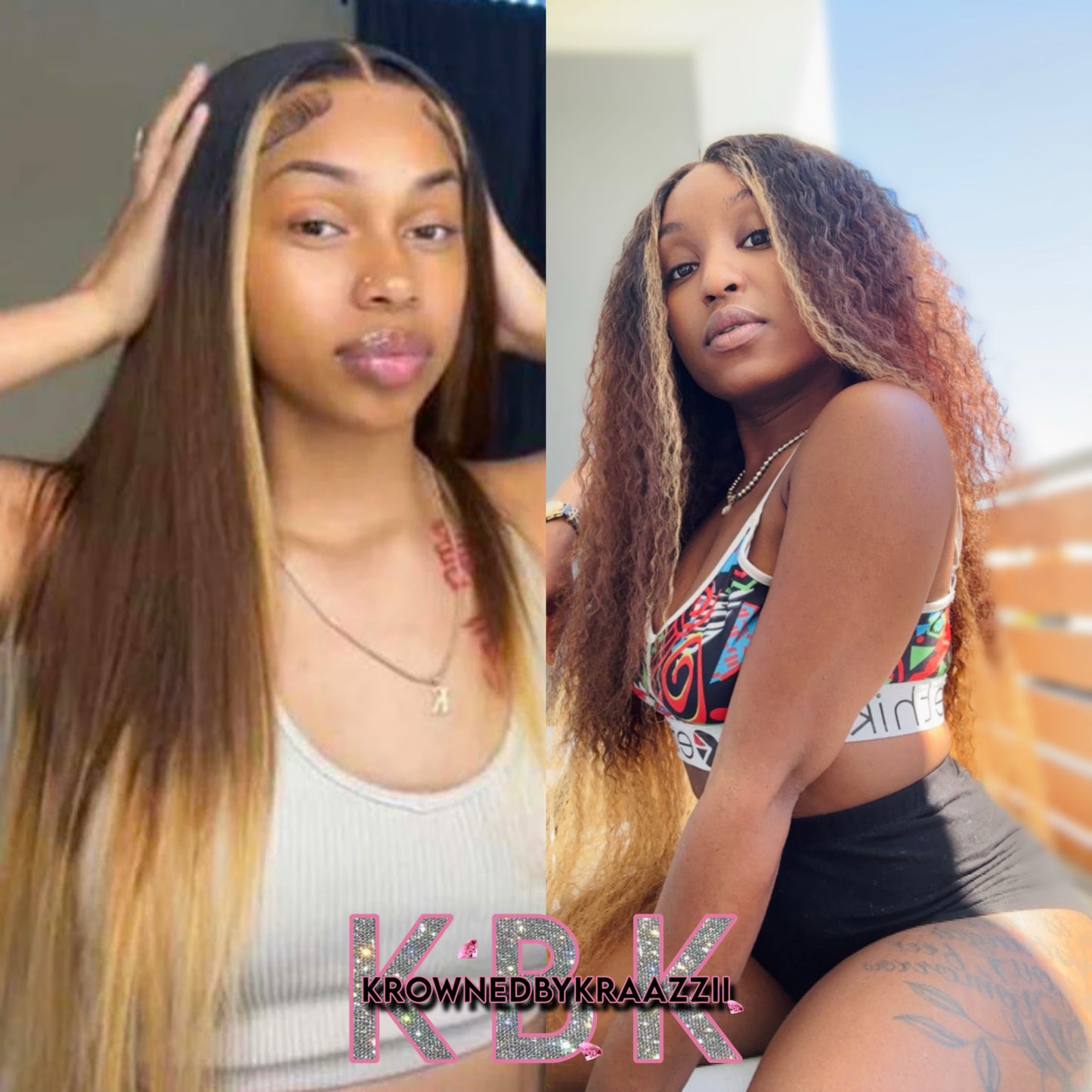 NEW 13x6 HD Deep Curly “Baddie Ombré” 3-Tone Frontal Wig