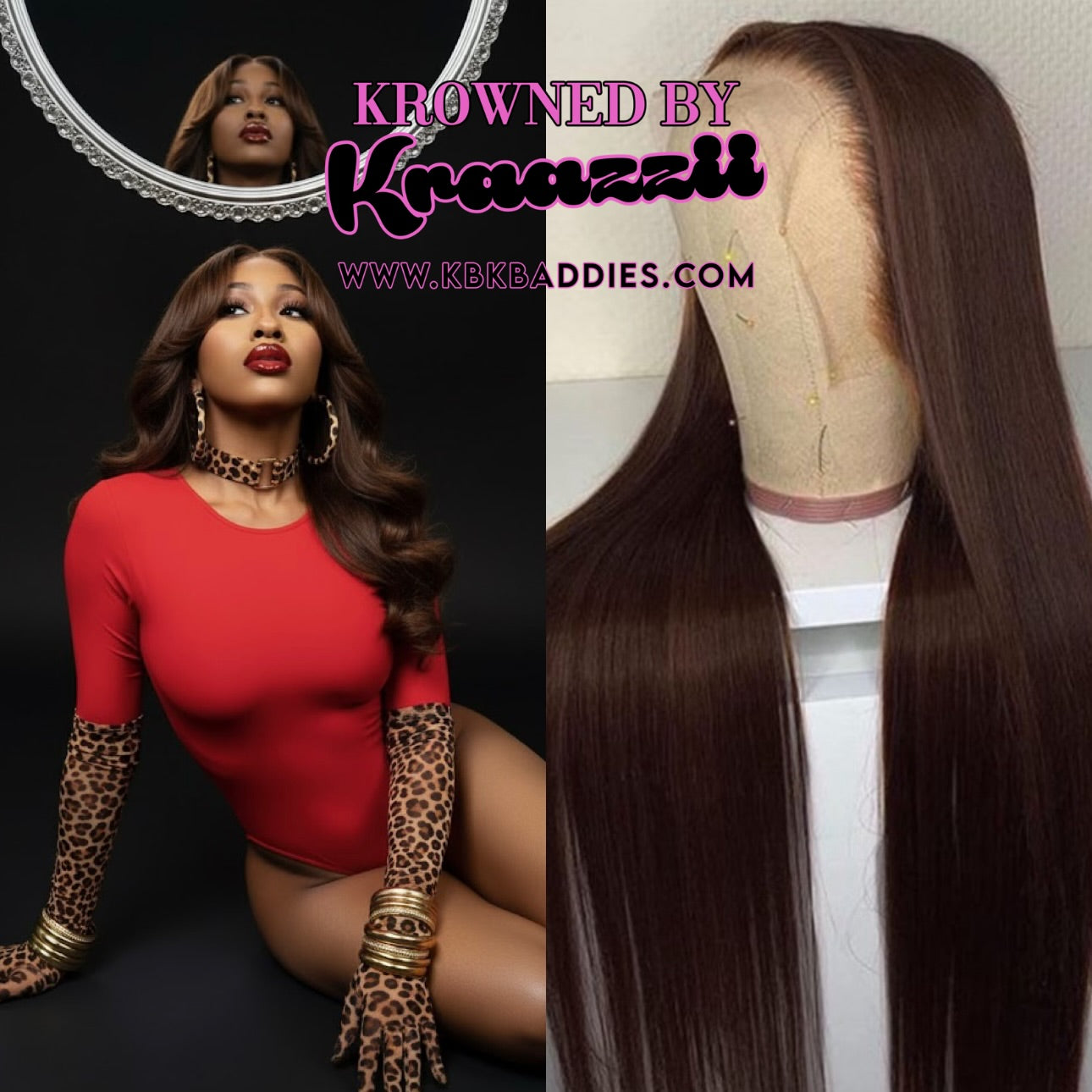 ALLURE - NEW 13x6 HD Straight “Dark Hershey Brown” Frontal Wig