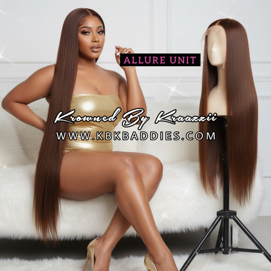 ALLURE - NEW 13x6 HD Straight Dark Brown Frontal Wig