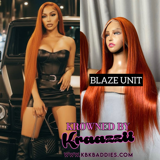 BLAZE - NEW 13x6 Straight Ginger Frontal Wig