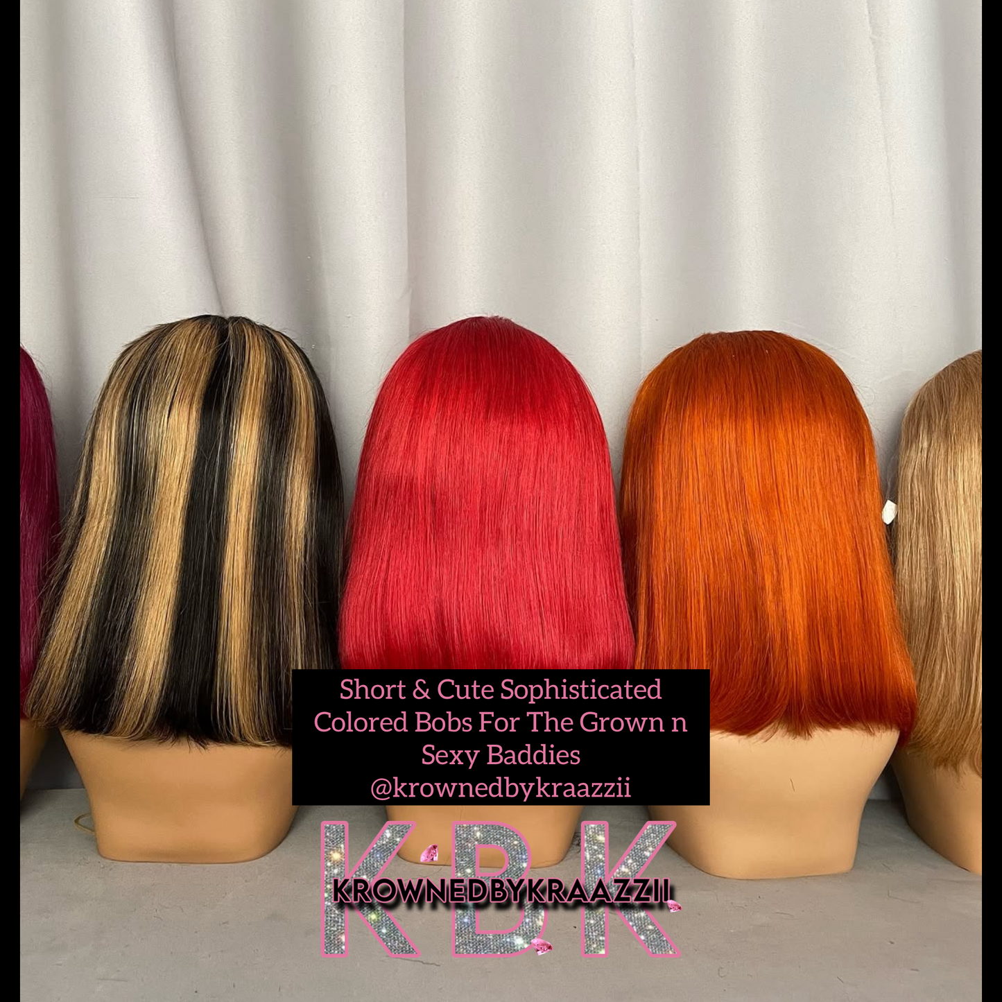 NEW 13x4 HD Colored Bob Wigs