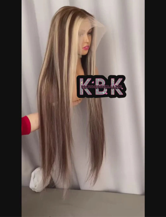 NEW 13x6 HD “Rocky Road Highlight” Straight Frontal Wig
