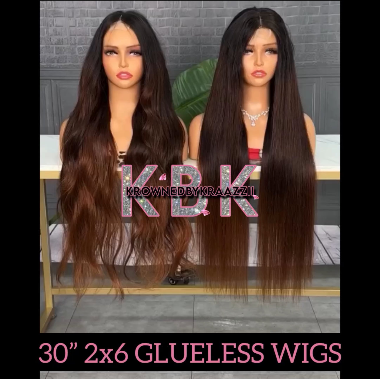 NEW 2x6 HD “Kehlani The Baddie” Ombré Closure Wig