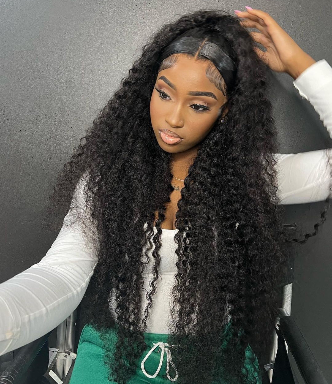 NEW 13x6 HD Black Deepwave Frontal Wig