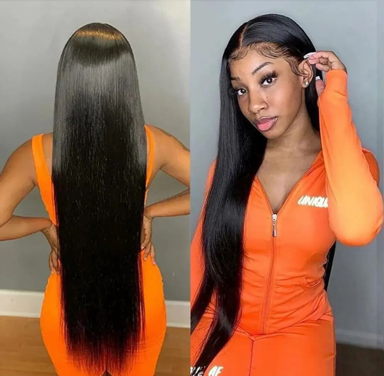 NEW 13x6 HD Black Straight Frontal Wig
