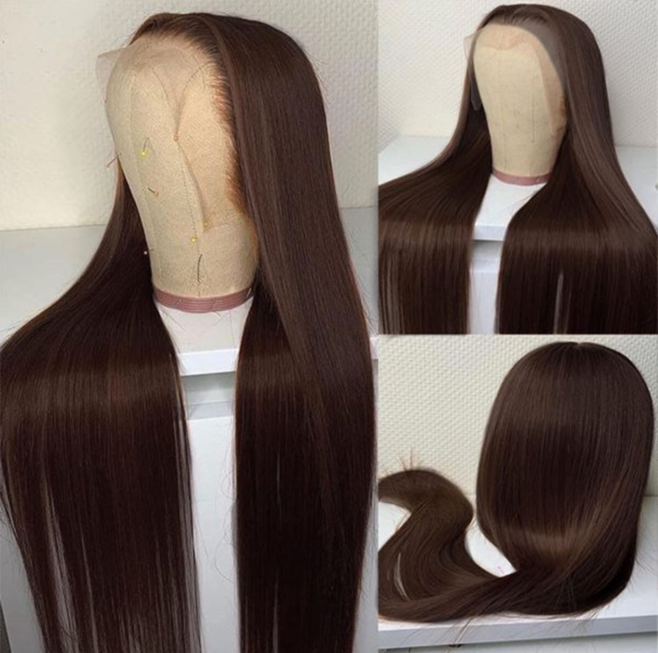 ALLURE - NEW 13x6 HD Straight “Dark Hershey Brown” Frontal Wig