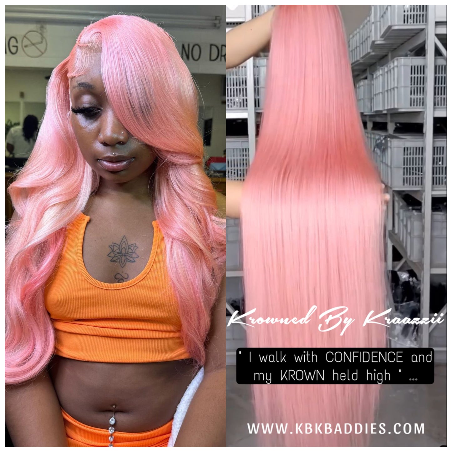 NEW 13x6 HD “Baby Pink” Straight Frontal Wig