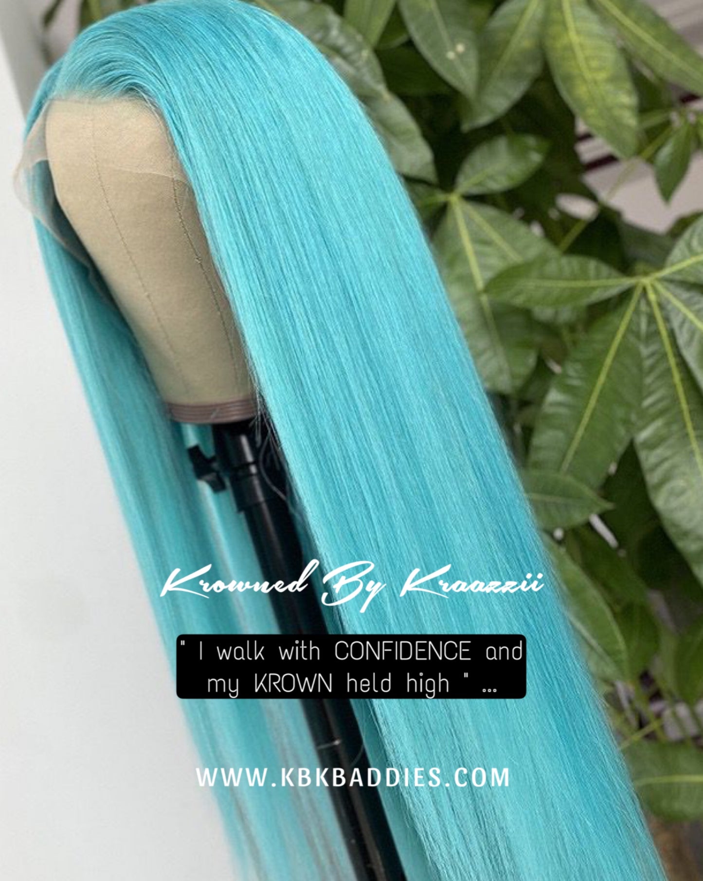 NEW 13x6 HD Straight “Light Baby Blue” Frontal Wig