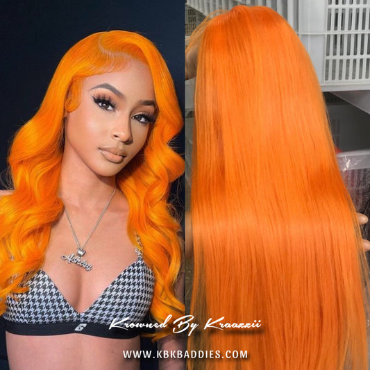 FANTA BAE - NEW 13x6 Straight Fanta Orange Frontal Wig