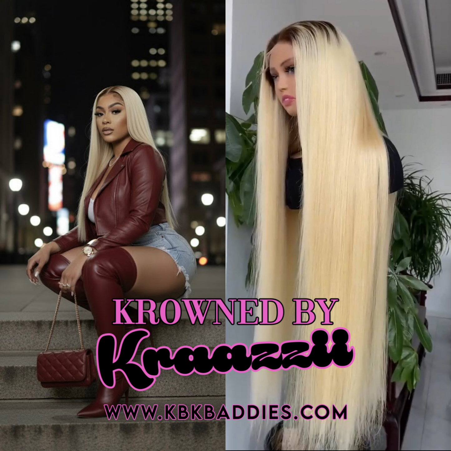 BOMBSHELL - NEW 13x6 HD “2 Tone #4/27 Blonde Diva” Straight Frontal Wig