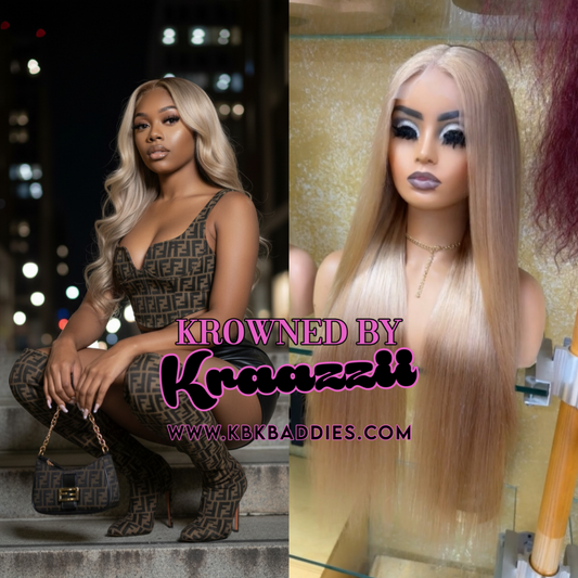 DIVINE - NEW 13x6 HD Straight Toned Blonde Frontal Wig
