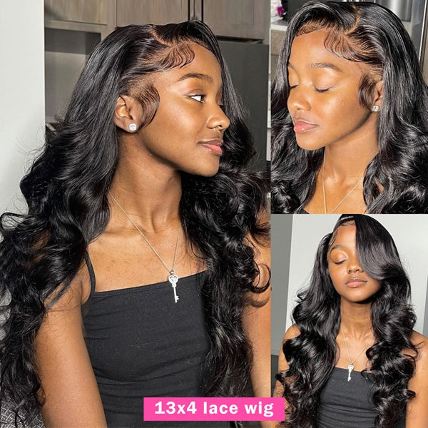 NEW 13x6 HD Black Bodywave Frontal Wig