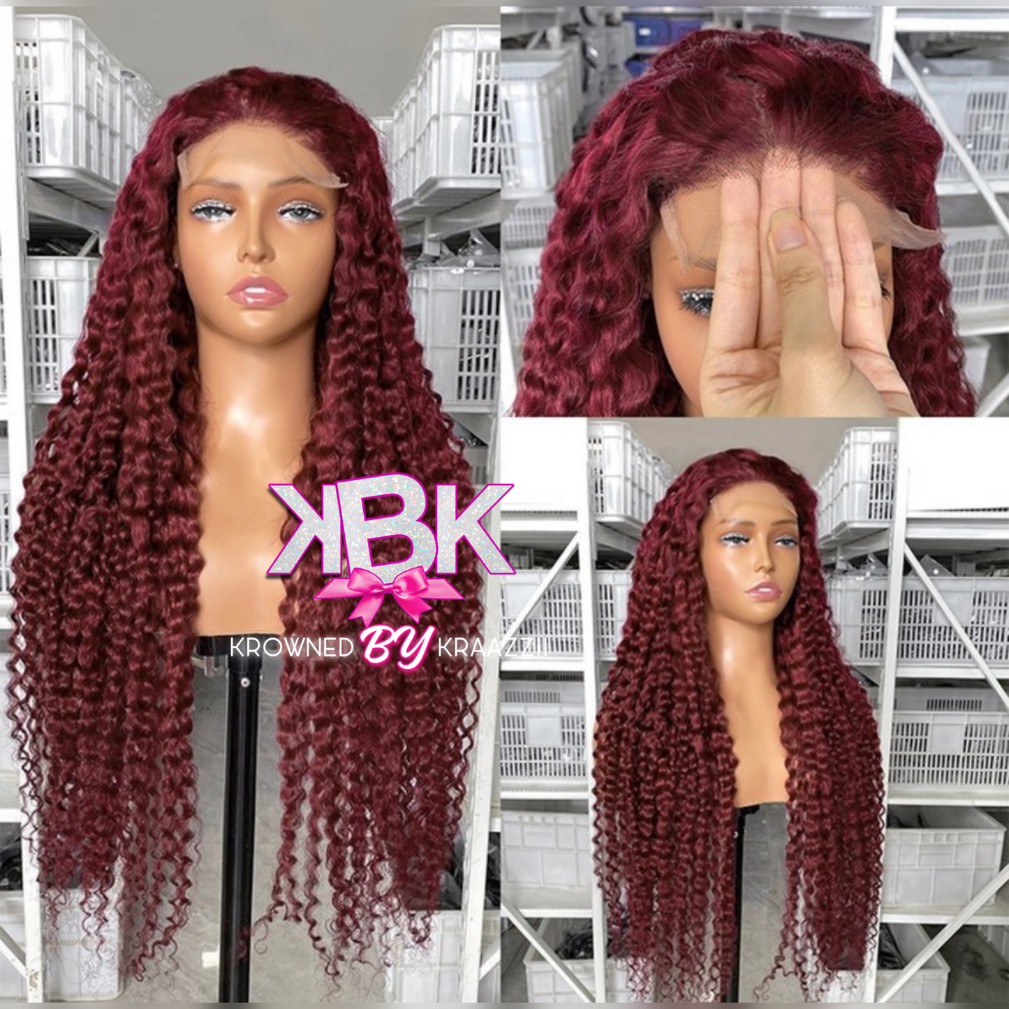 NEW 7x7 HD 99J “Fine Like Wine” Deep Curly Closure Wig