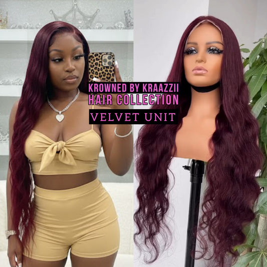 VELVET (Bodywave & Straight Transparent Dark #99j Lace Wig)