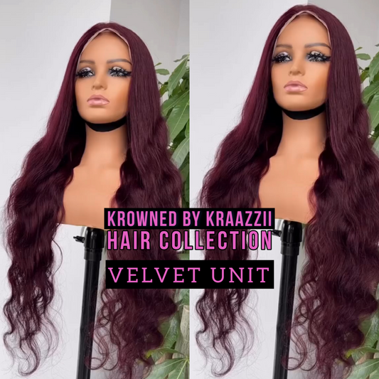 VELVET (Bodywave & Straight Transparent Dark #99j Lace Wig)