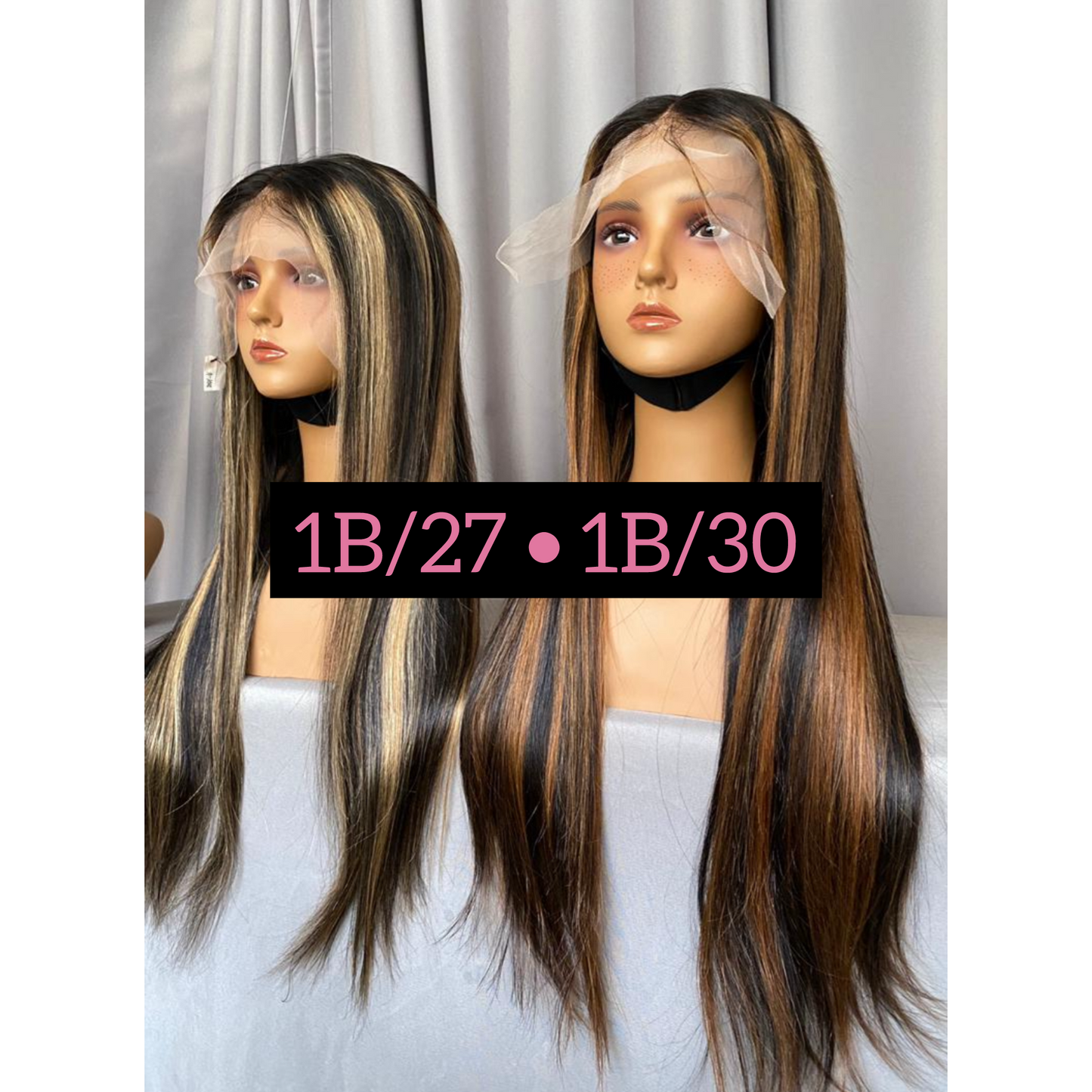 NEW 7x7 HD “In The Mix” Straight Highlight Closure Wig