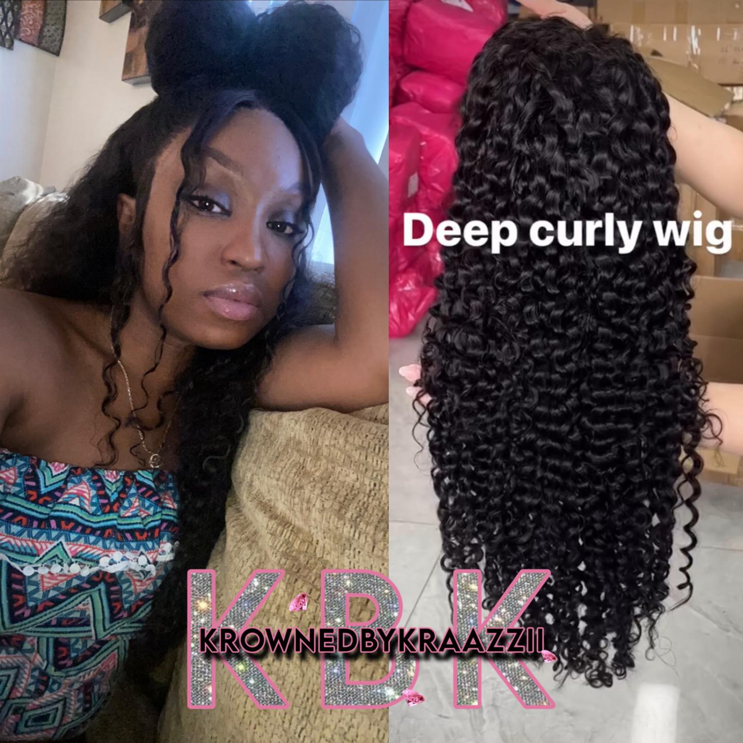 NEW 13x6 HD Black Deep Curly Frontal Wig