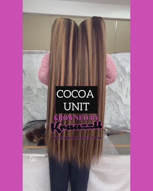 COCOA - NEW 13x6 HD Straight #4/27 Highlight Frontal Wig