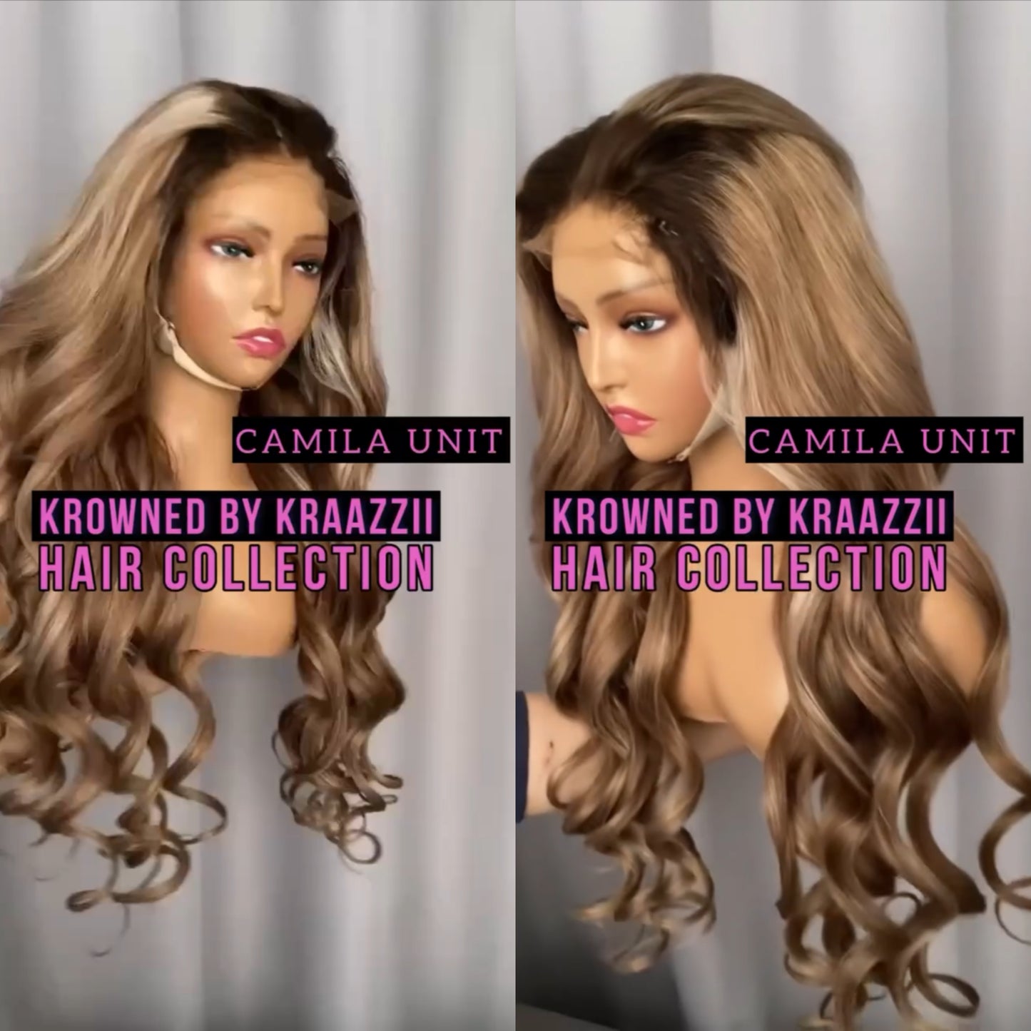 CAMILA (Straight HD Lace Custom Highlight w/ Dark Roots Wig)