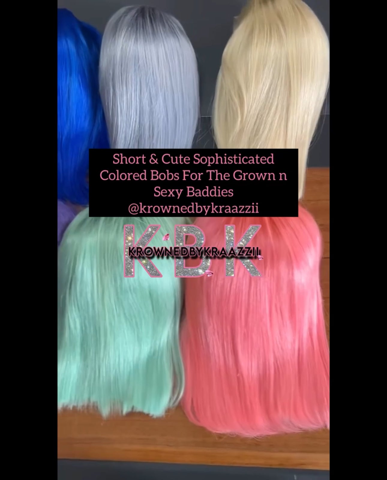 NEW 13x4 HD Colored Bob Wigs