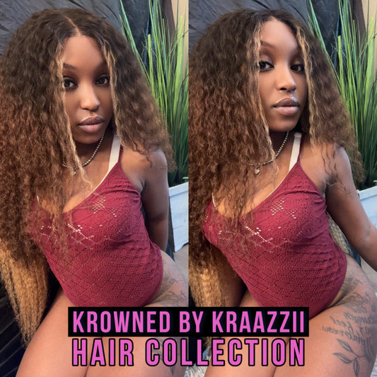 LOCA OMBRÉ (Deep Curly & Straight 3-Tone HD Lace Wig)