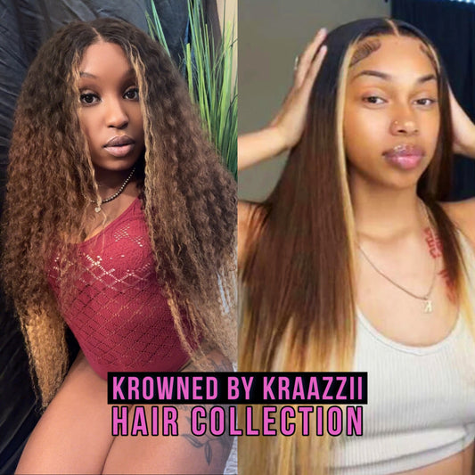 LOCA OMBRÉ (Deep Curly & Straight 3-Tone HD Lace Wig)