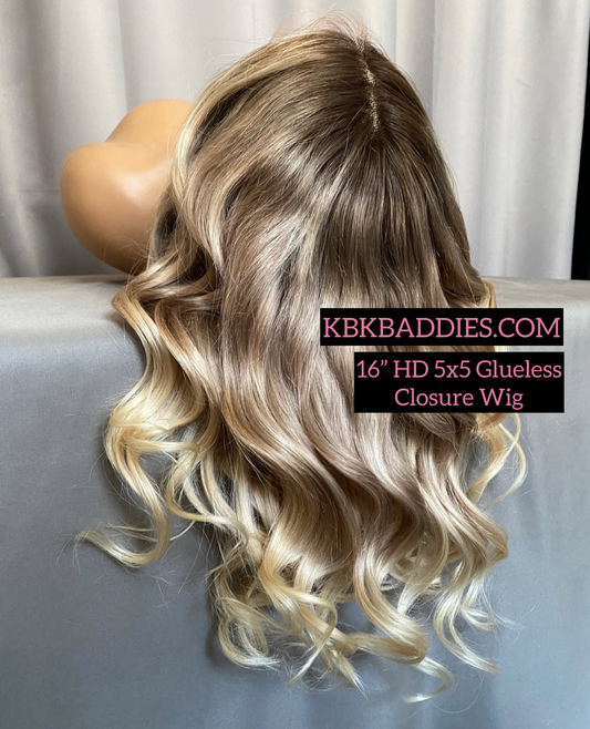 NEW 5x5 HD Closure “Galaxy Blonde” Bob Wig