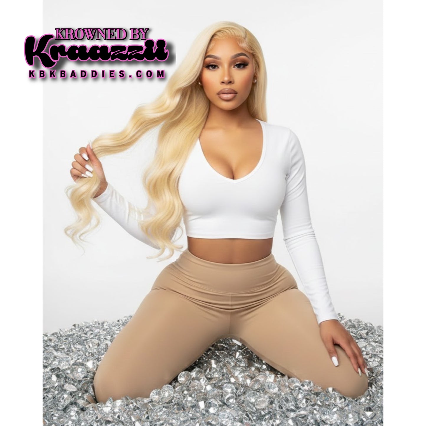 BARBIE (Bodywave HD #613 Blonde Lace Wig)