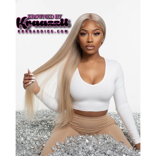 DIVINE - NEW 13x6 HD Straight Toned Blonde Frontal Wig