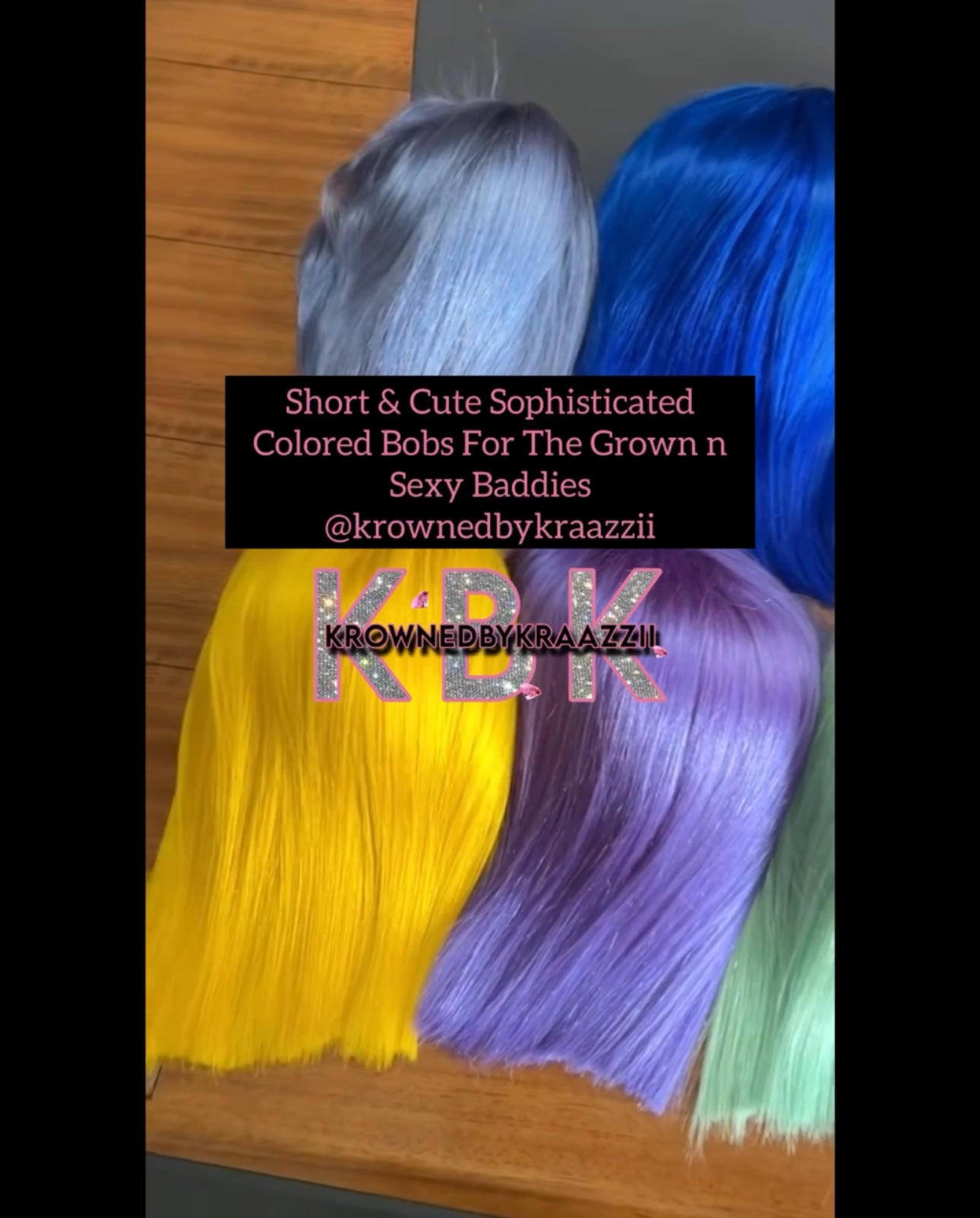 NEW 13x4 HD Colored Bob Wigs
