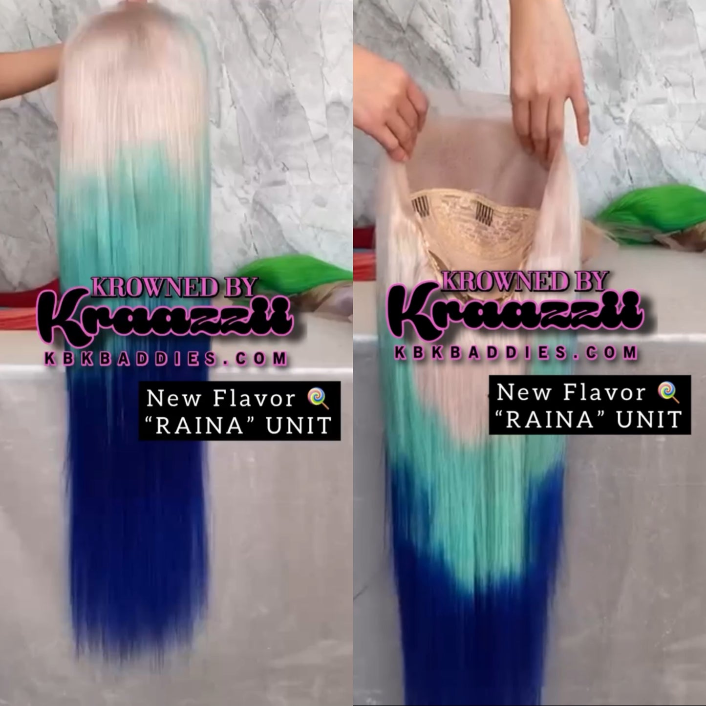 RAINA (Straight HD Lace 3-Tone Wig)