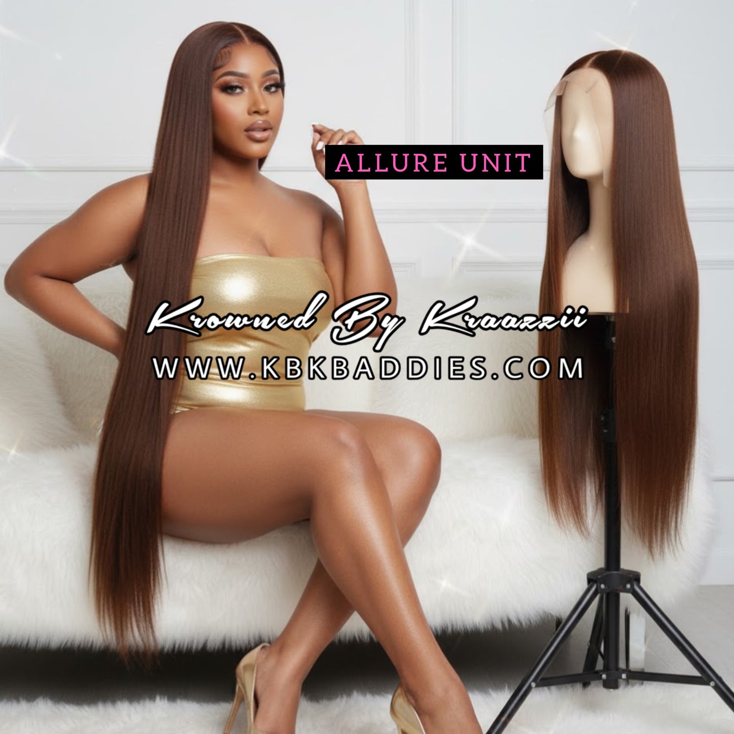 ALLURE - NEW 13x6 HD Straight Dark Brown Frontal Wig