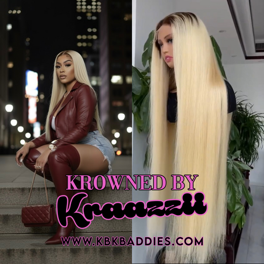 BOMBSHELL - NEW 13x6 HD “2 Tone #4/27 Blonde Diva” Straight Frontal Wig