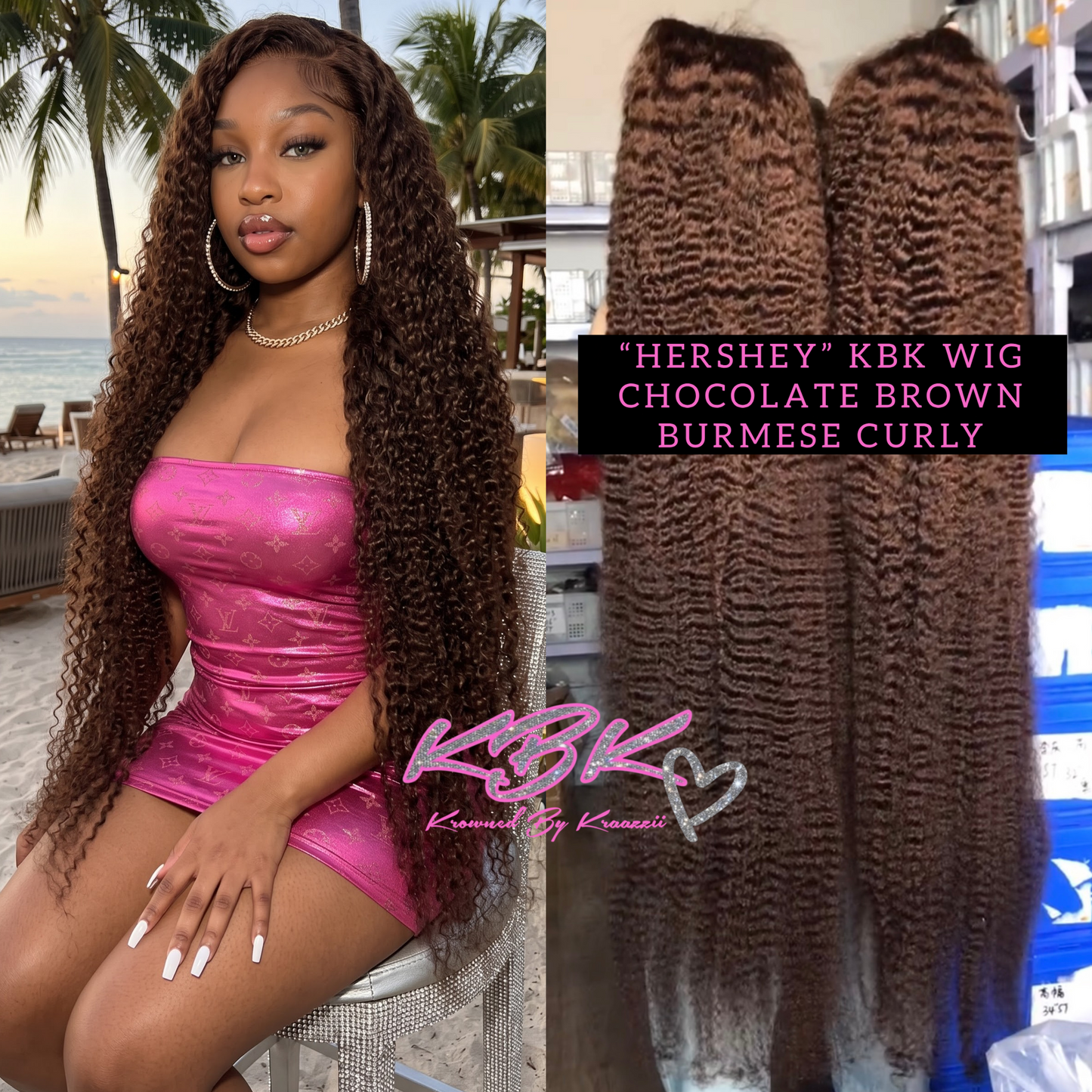 HERSHEY (Straight Chocolate Brown HD Lace Wig)