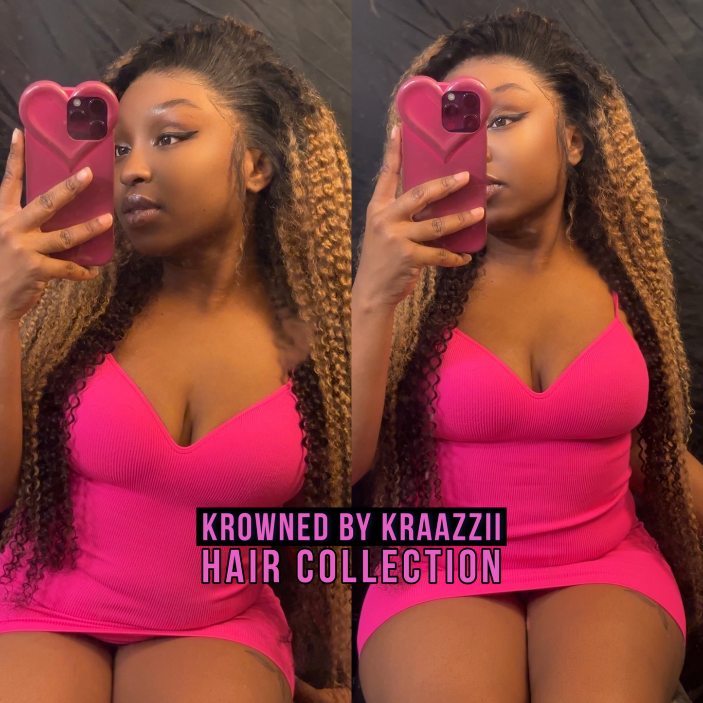 KRAAZZII OMBRÉ (Jerry Curly 3-Tone HD Lace Wig)