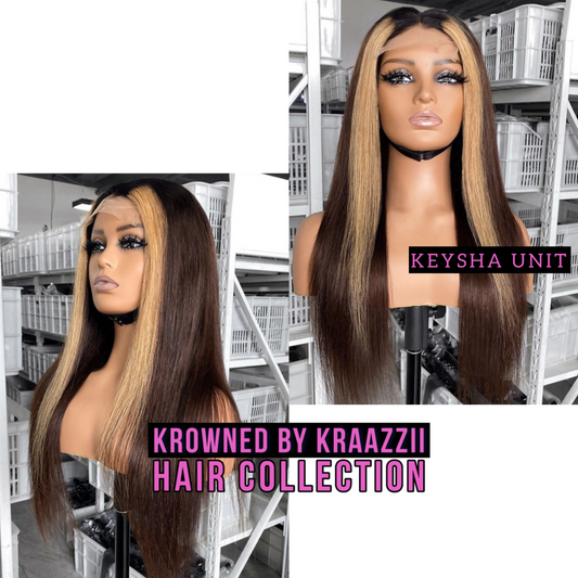 KEYSHA (Straight HD Lace 3-Tone Color Wig)