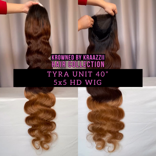 TYRA (Straight HD 3-Tone Ombré 5x5 Closure Wigs)