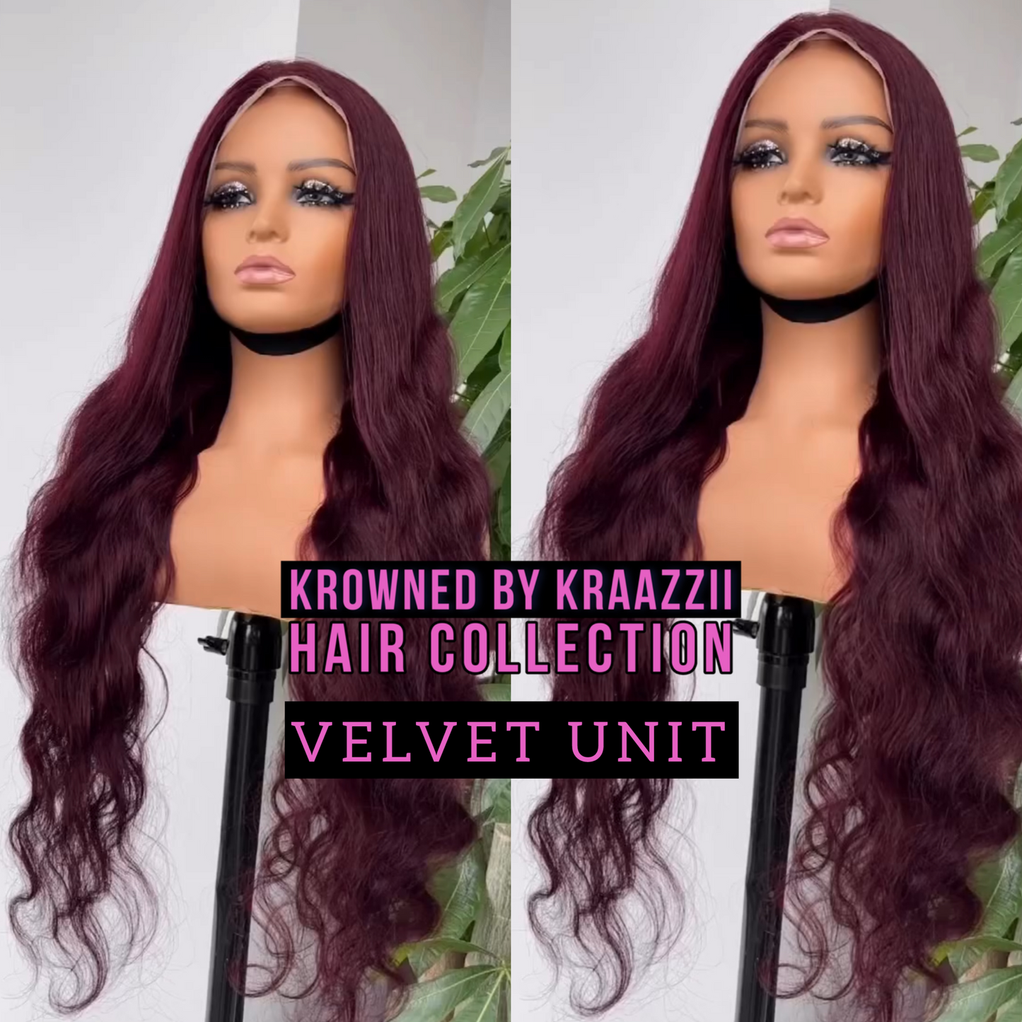 VELVET (Bodywave & Straight Transparent Dark #99j Lace Wig)