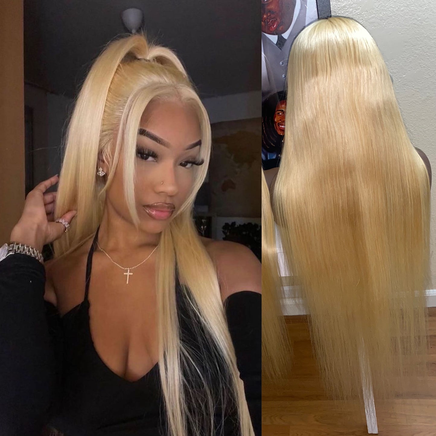 BARBIE (Straight HD #613 Blonde Lace Wig)