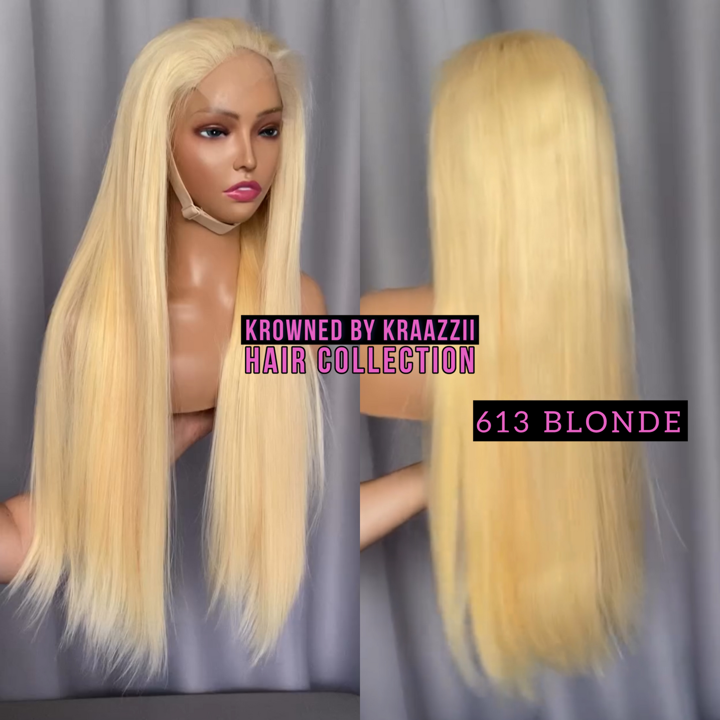 BARBIE (Straight HD #613 Blonde Lace Wig)