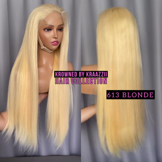 BARBIE (Straight HD #613 Blonde Lace Wig)
