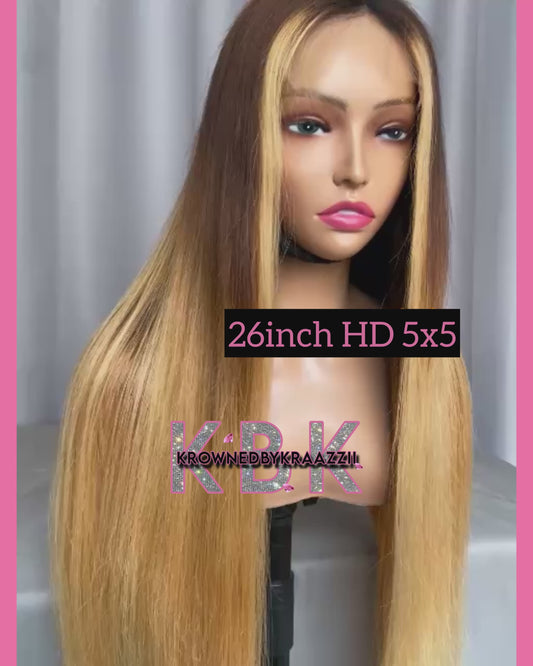 NEW 5x5 HD “Ciara The Baddie” Ombré Closure Wig