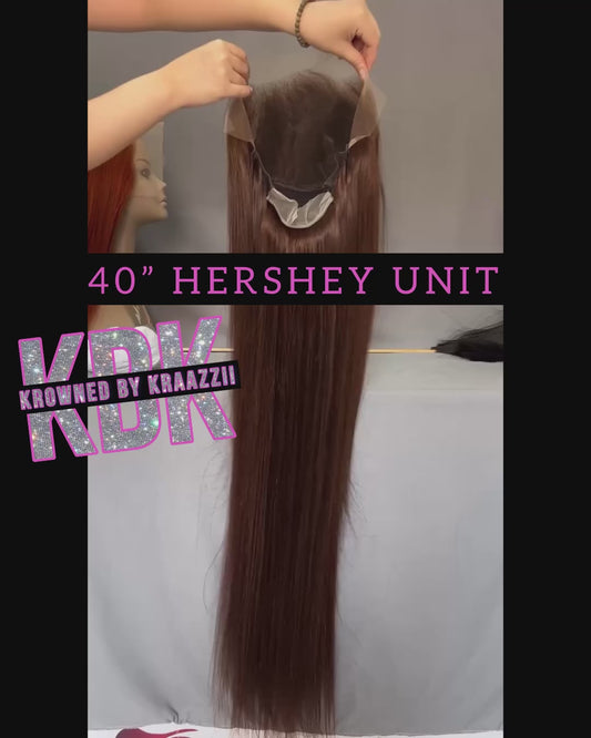 HERSHEY (Straight HD Brown Lace Wig)